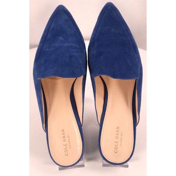 Cole Haan Women's Blue Suede‎ Pointed-Toe Mules Size 9 - Picture 10 of 10
